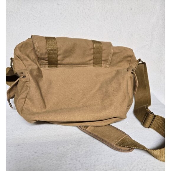 Bestek Canvas Messenger Bag For Cameras W/ Adjustable Strap & Buckles Khaki - Picture 5 of 16